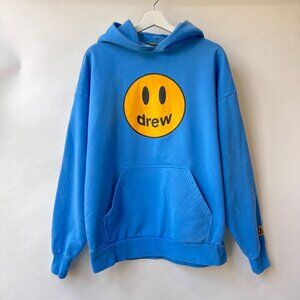 Drew Mascot Oversized hoodie, blue /yellow, Size XS